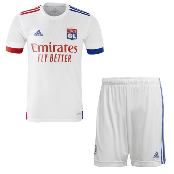 Camiseta Lyon Primera Equipación Niños 2020-2021 Blanco